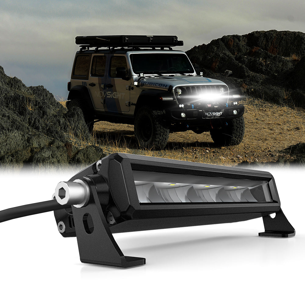 Rock Series Off Road LED Light Bar 10 Inch Single Row High Power Drivi