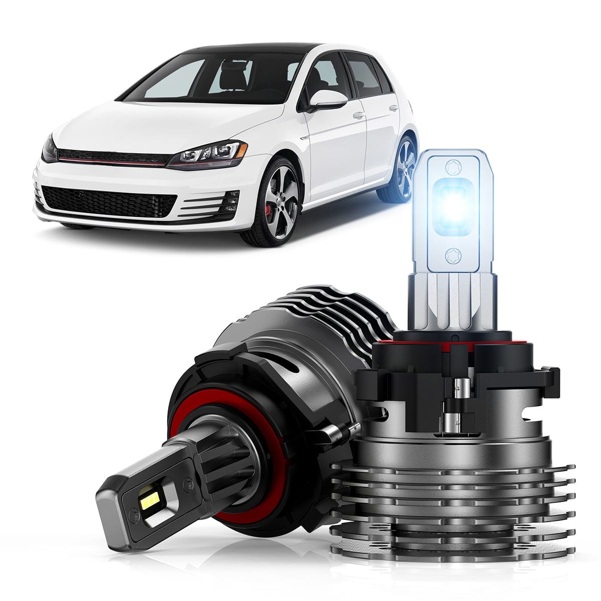 2018 2019 Volkswagen Golf & VW GTI LED Bulbs  Custom H7 LED Bulbs, Fog  Light, Turn Signal Lights