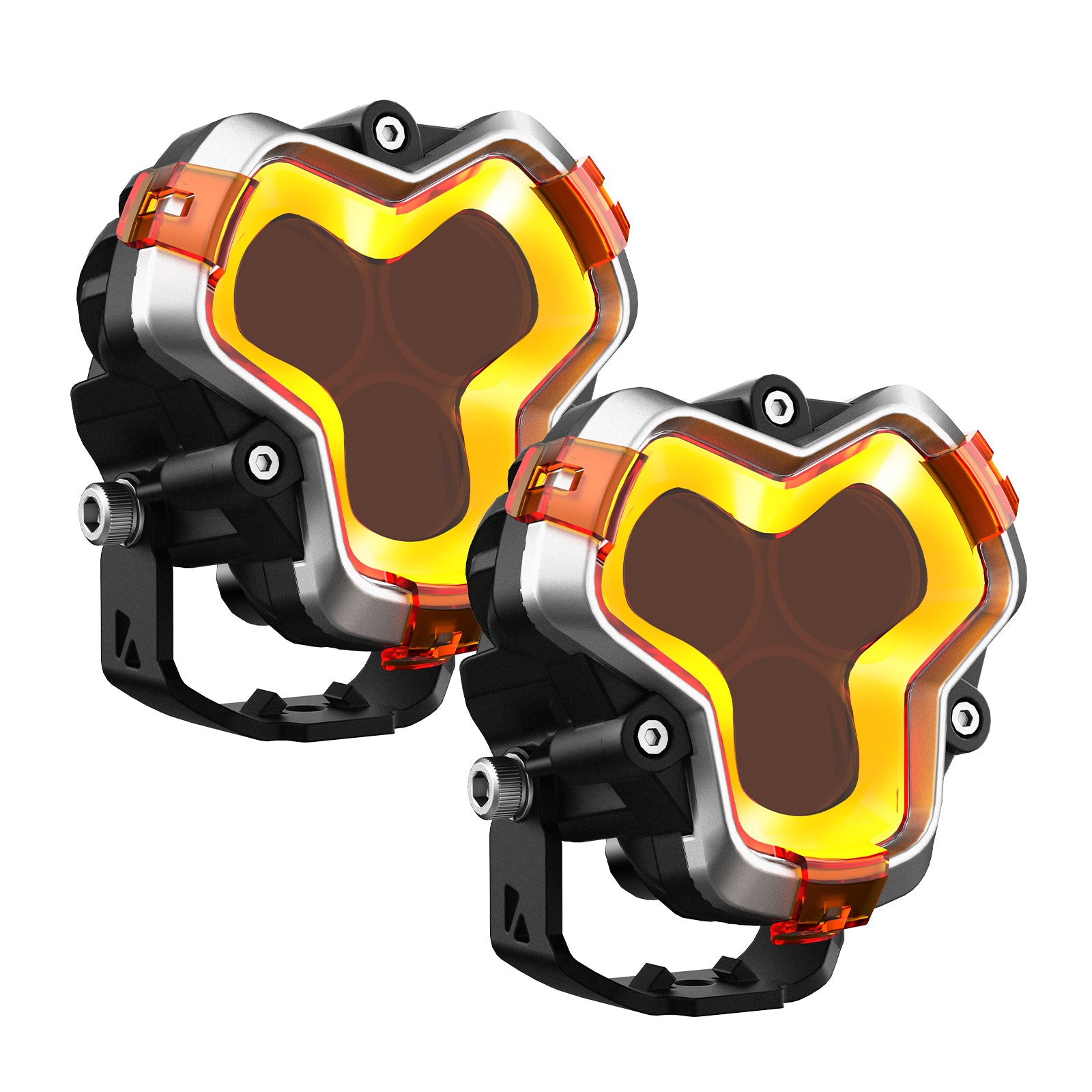 Halo LED Pod Lights Kit for Harley Motorcycles