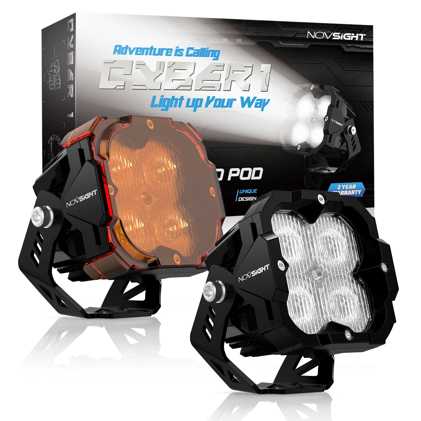 CYBER 1 Series | 3 Inch Cube Pods Off-road Auxiliary SAE Driving Light