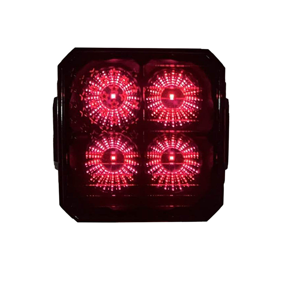 Cubierta protectora ámbar negra con luz LED CYBER de 3 pulgadas (2 unidades por juego)