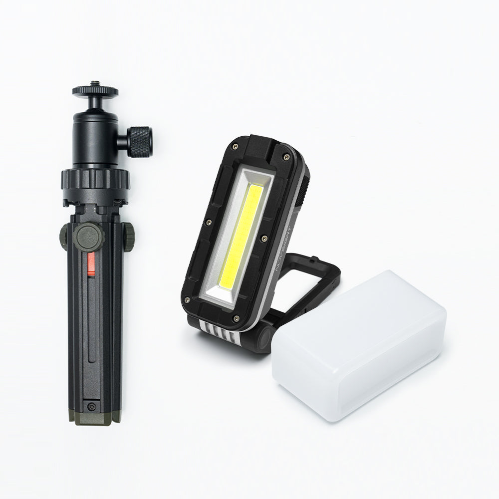 Kit de luz de trabajo magnética recargable LED plegable para acampar al aire libre