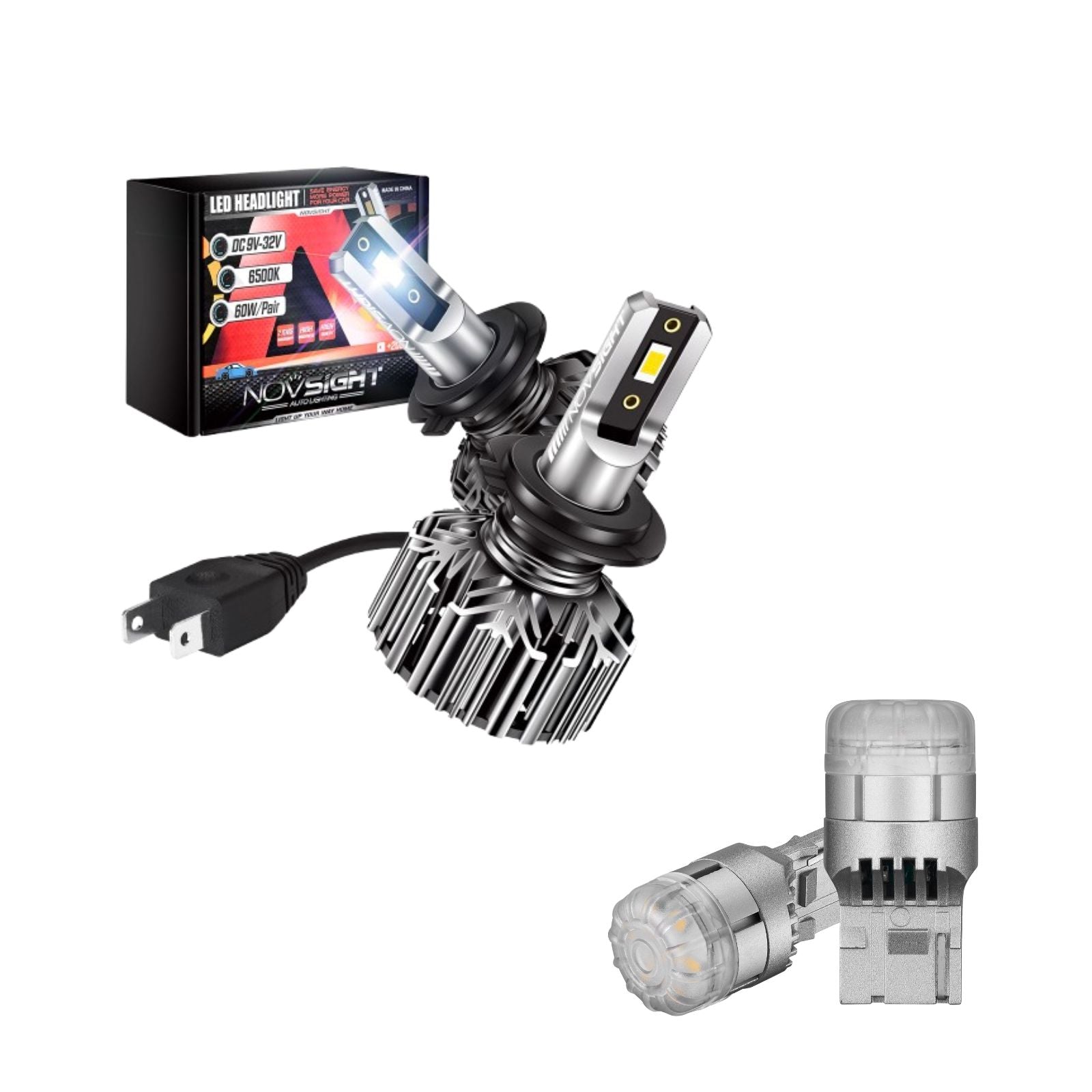 Flash Sale | LED Headlight Bulbs Turn Sinal Light Combo Pack 9004 9006 H7 H11 H13 Available