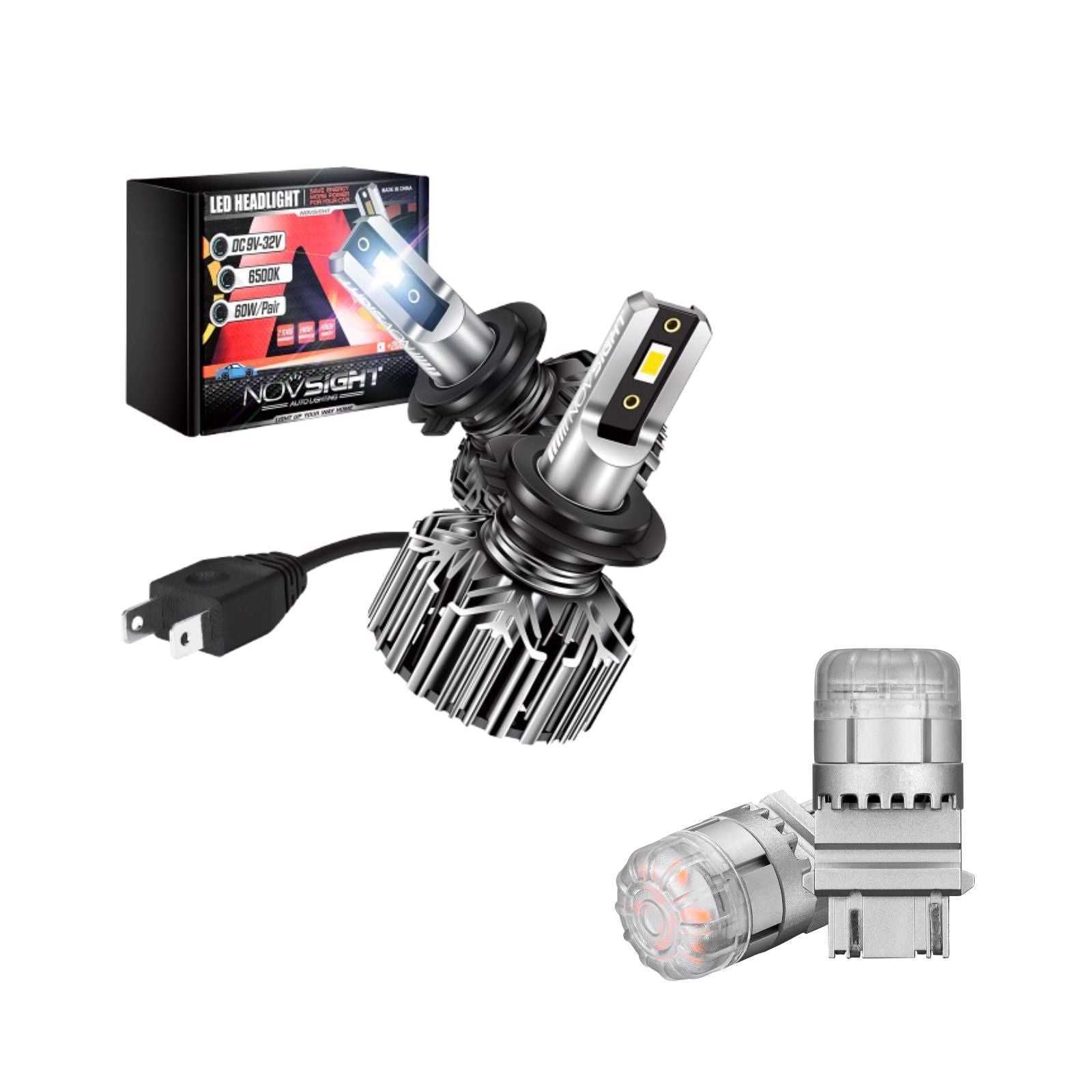 Flash Sale | LED Headlight Bulbs Turn Sinal Light Combo Pack 9004 9006 H7 H11 H13 Available