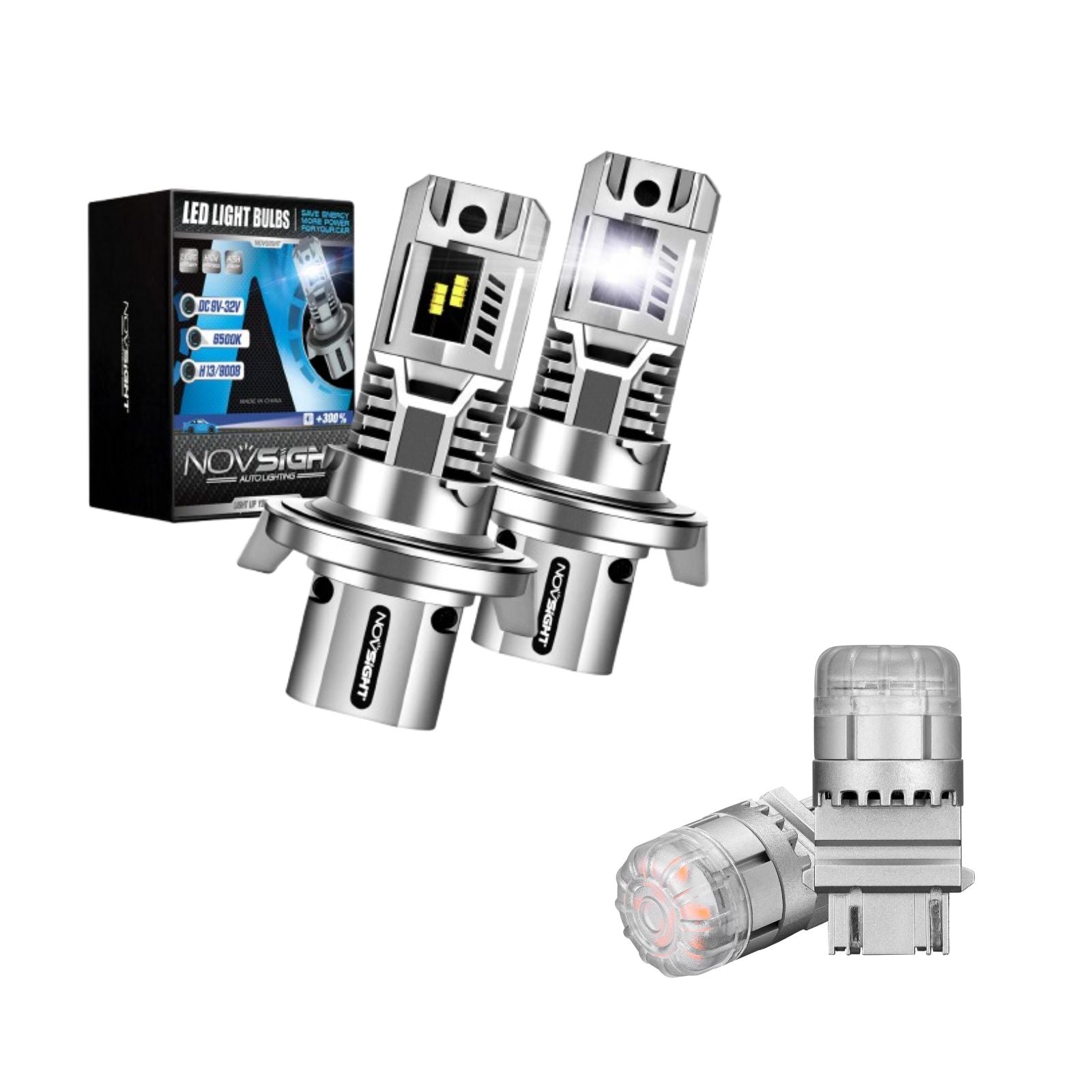 Flash Sale | LED Headlight Bulbs Turn Sinal Light Combo Pack 9004 9006 H7 H11 H13 Available