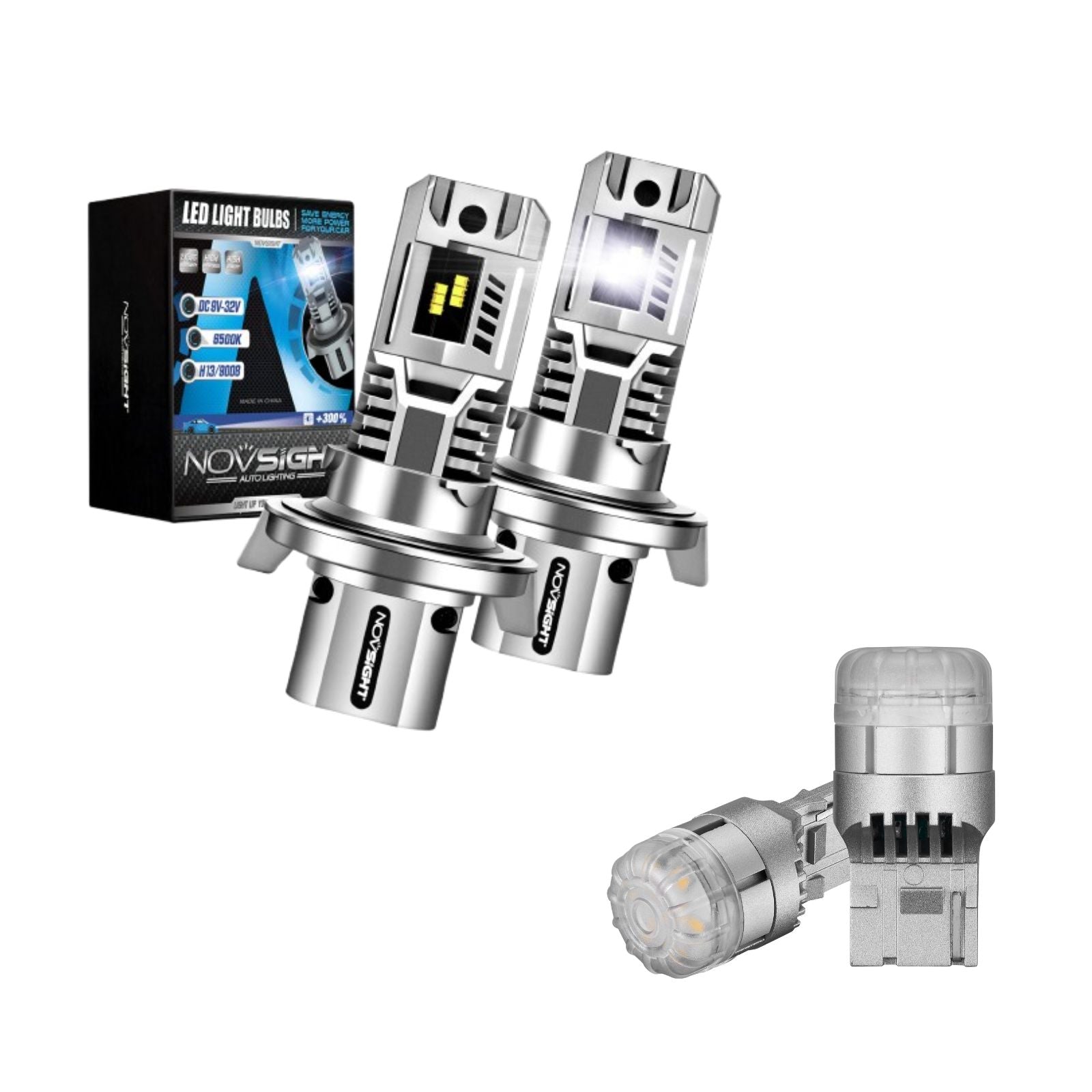 Flash Sale | LED Headlight Bulbs Turn Sinal Light Combo Pack 9004 9006 H7 H11 H13 Available