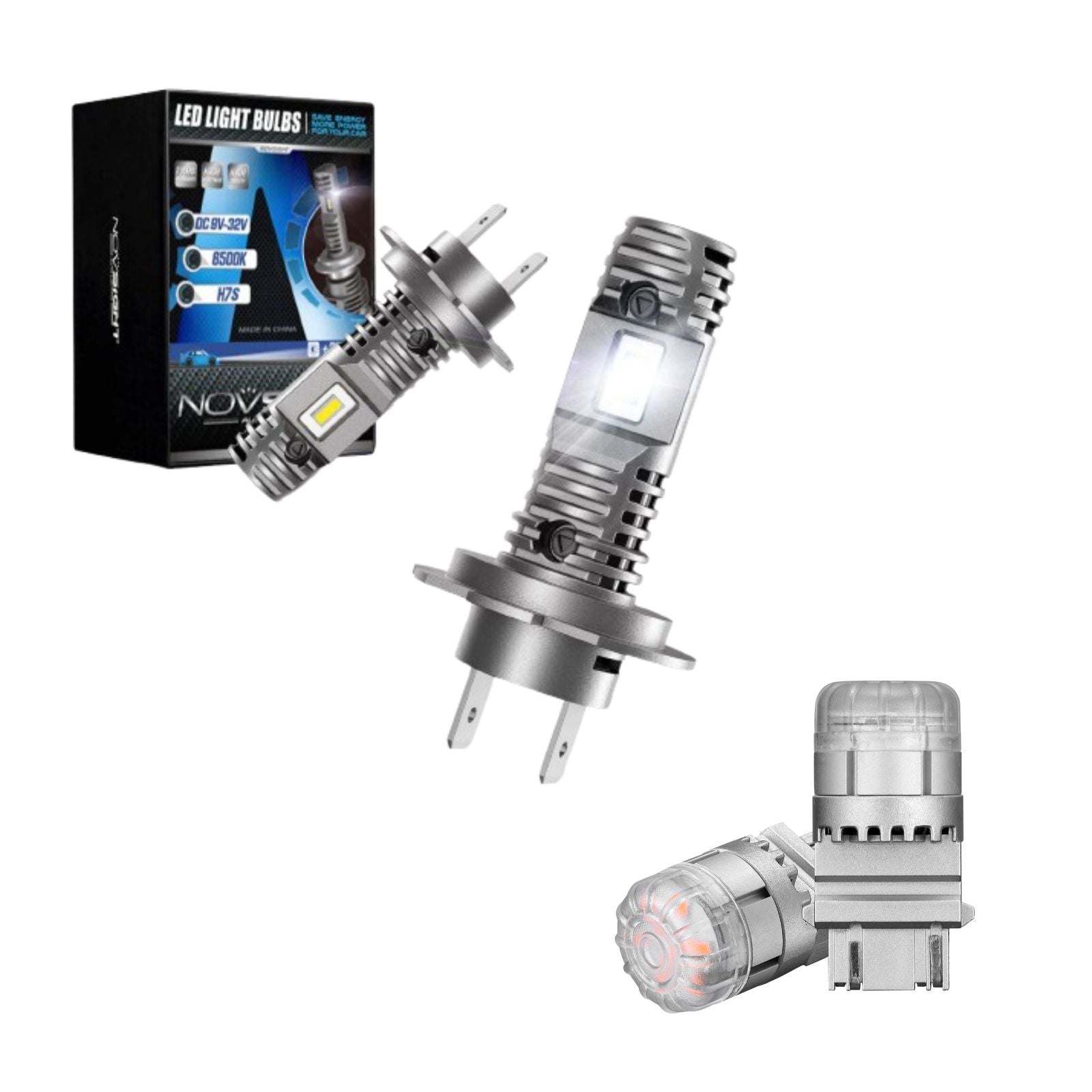 Flash Sale | LED Headlight Bulbs Turn Sinal Light Combo Pack 9004 9006 H7 H11 H13 Available