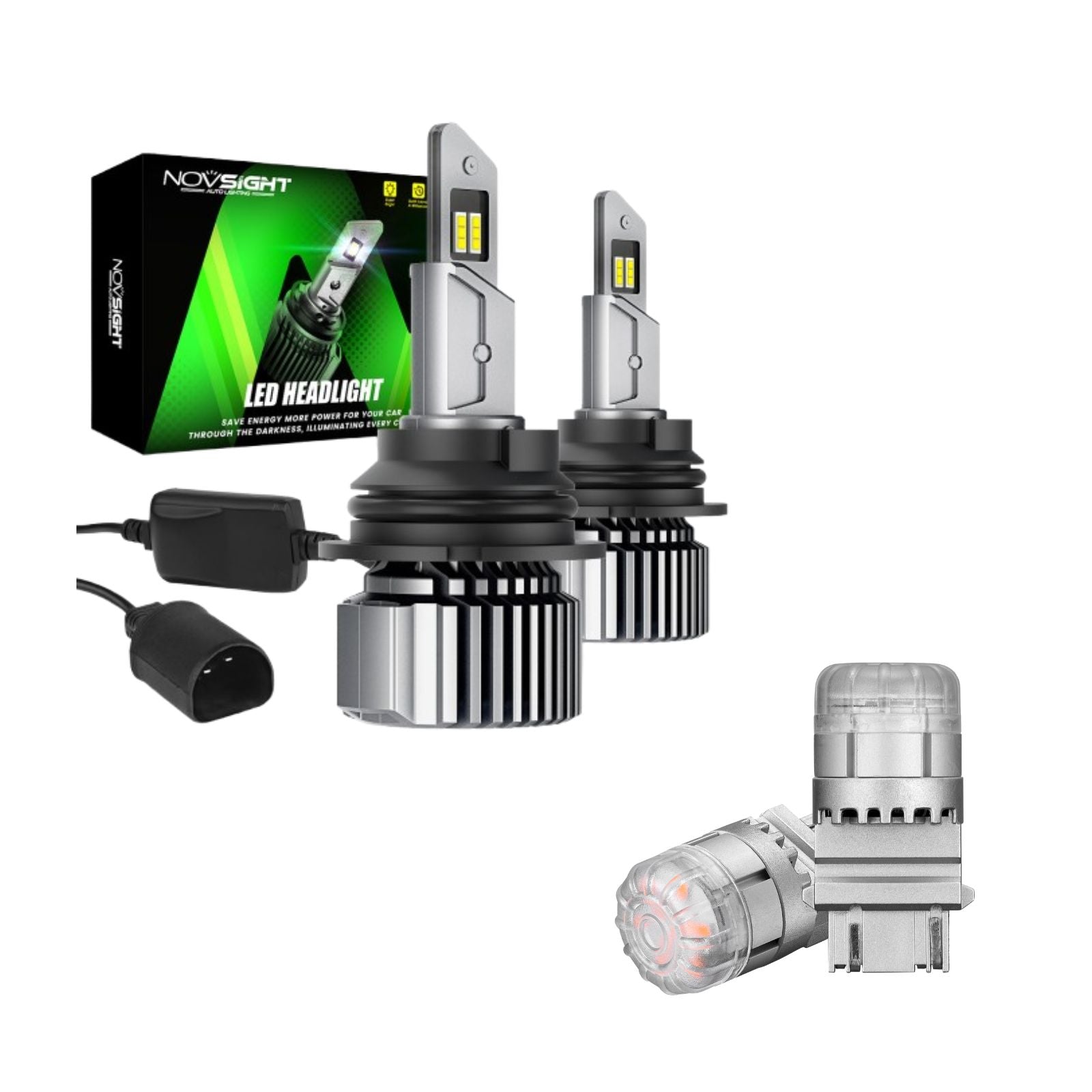 Flash Sale | LED Headlight Bulbs Turn Sinal Light Combo Pack 9004 9006 H7 H11 H13 Available