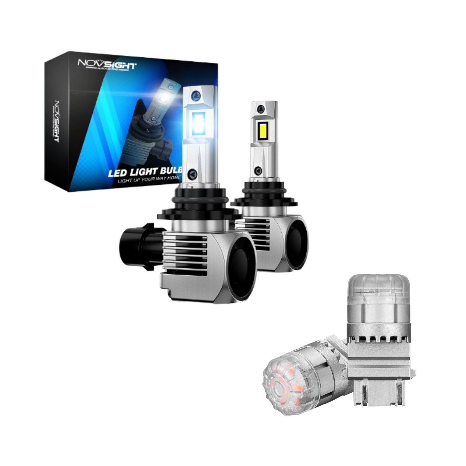 Flash Sale | LED Headlight Bulbs Turn Sinal Light Combo Pack 9004 9006 H7 H11 H13 Available