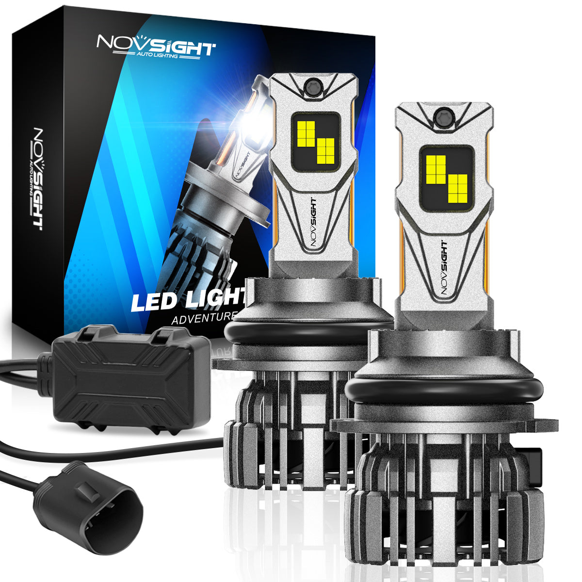 N67 Pro-Serie | H4 9003 HB2 LED-Lampen Intelligentes Kühlsystem 140 W 30000 LM 6500 K | 2 Lampen 