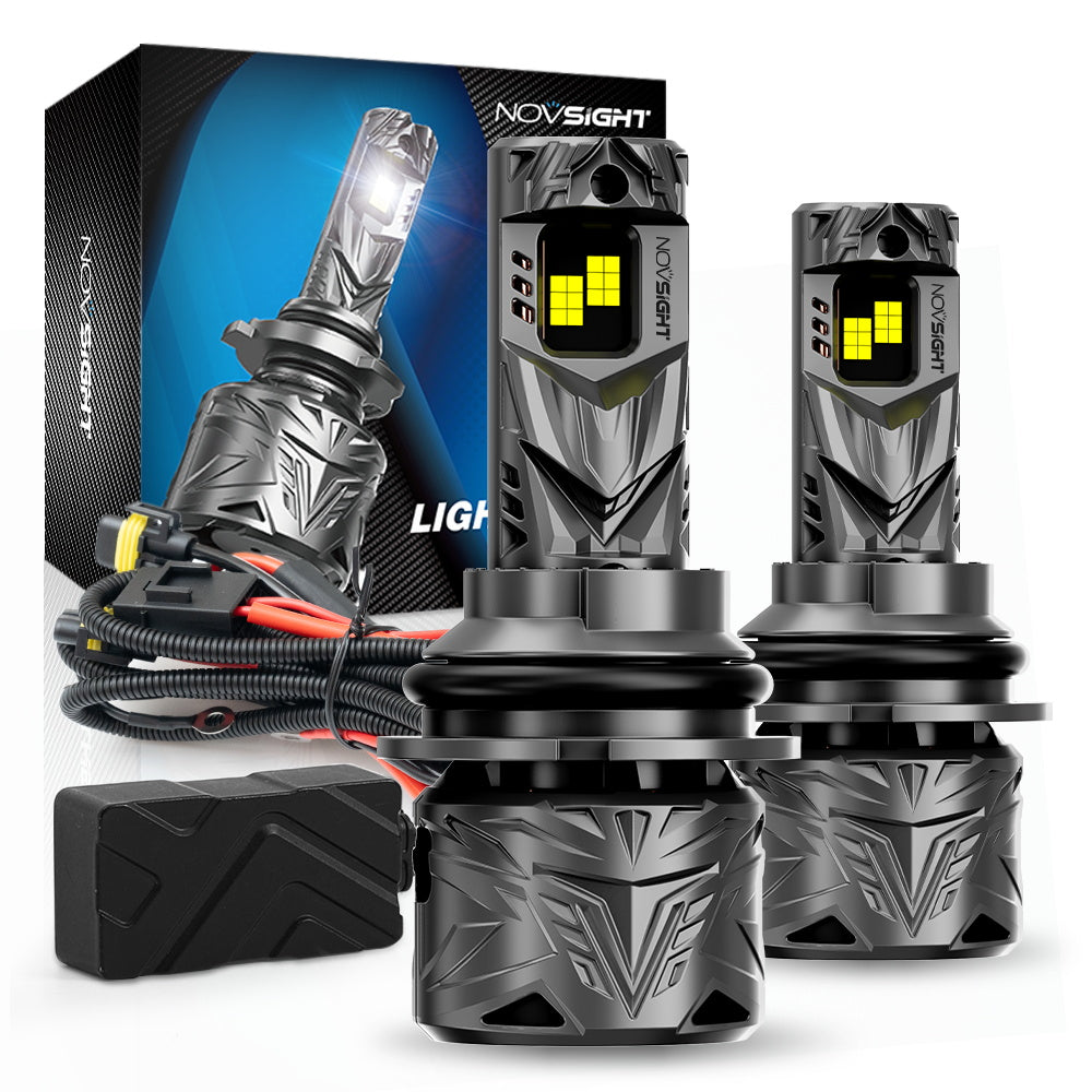 N70 Series | 9004 HB1 LED Bulbs Super Bright Headlights 240W 50000LM 6500K White | 2 Bulbs