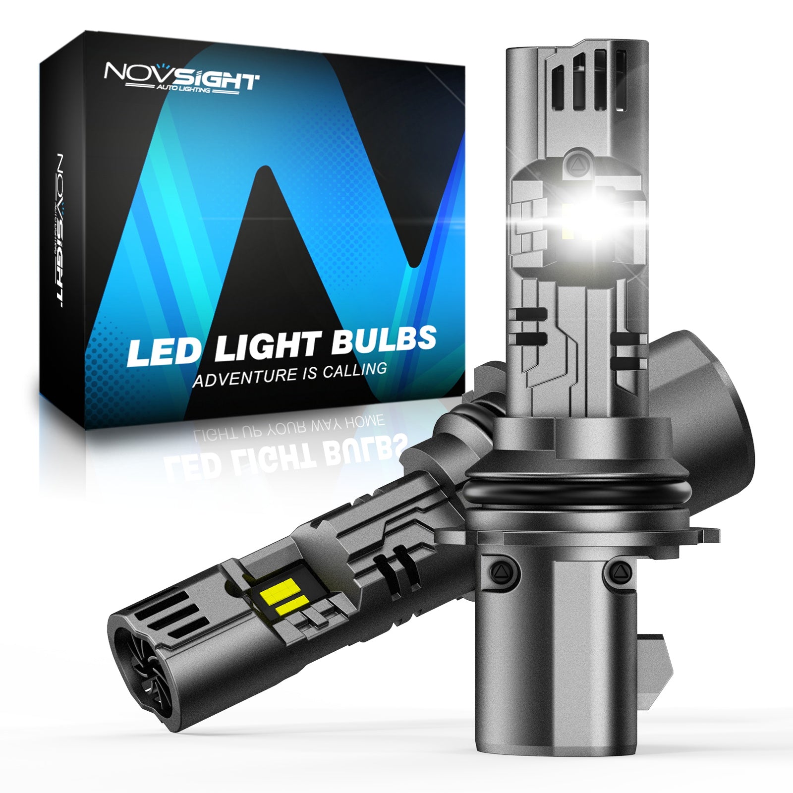 N99 Series Wireless | 9004 HB1 LED Headlight Bulbs 100W 24000LM 6500K White | 2 Bulbs