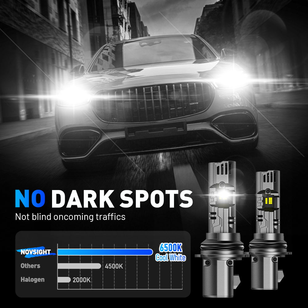 N99 Series Wireless | 9004 HB1 LED Headlight Bulbs 100W 24000LM 6500K White | 2 Bulbs