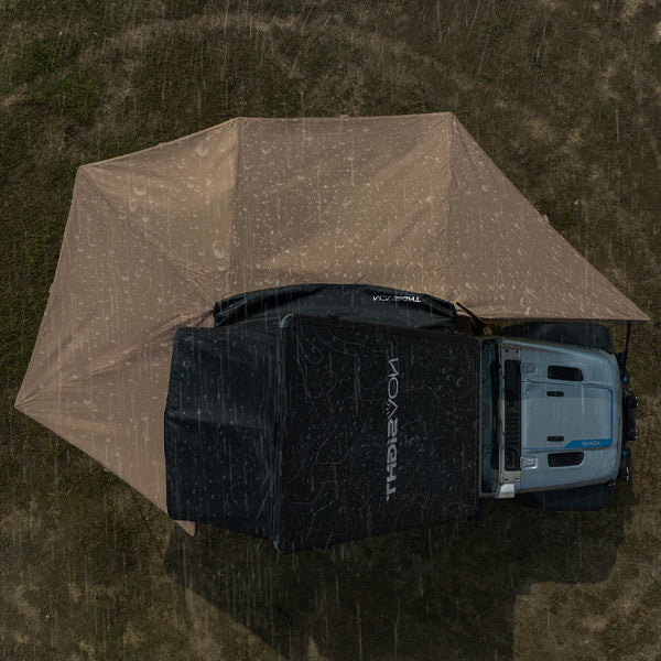 Einziehbare Batwing 270-Grad-Fahrzeugseitenmarkise für Camping und Overlanding