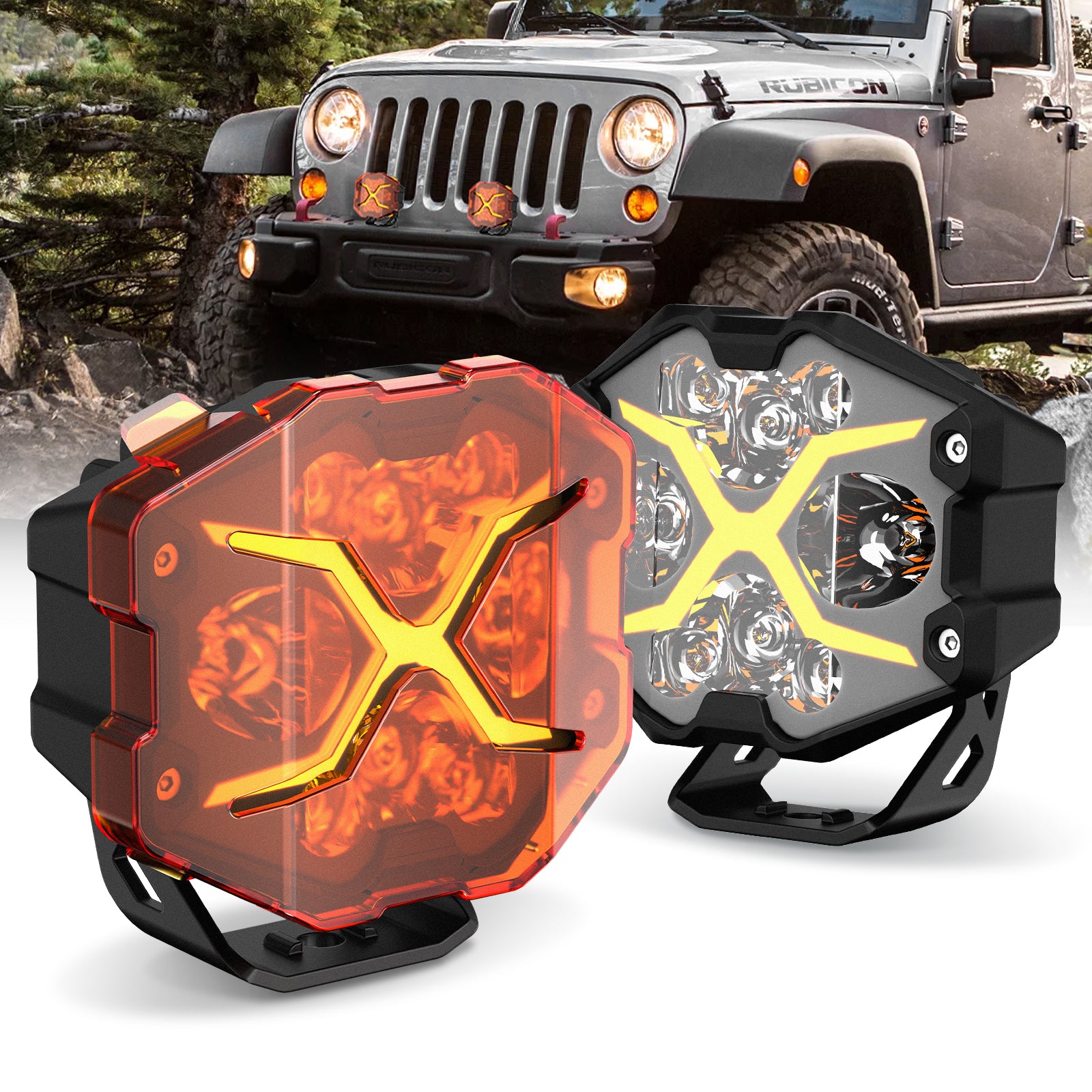 X-Series | 4-inch LED Pod Light X-Line DRL Driving Beam