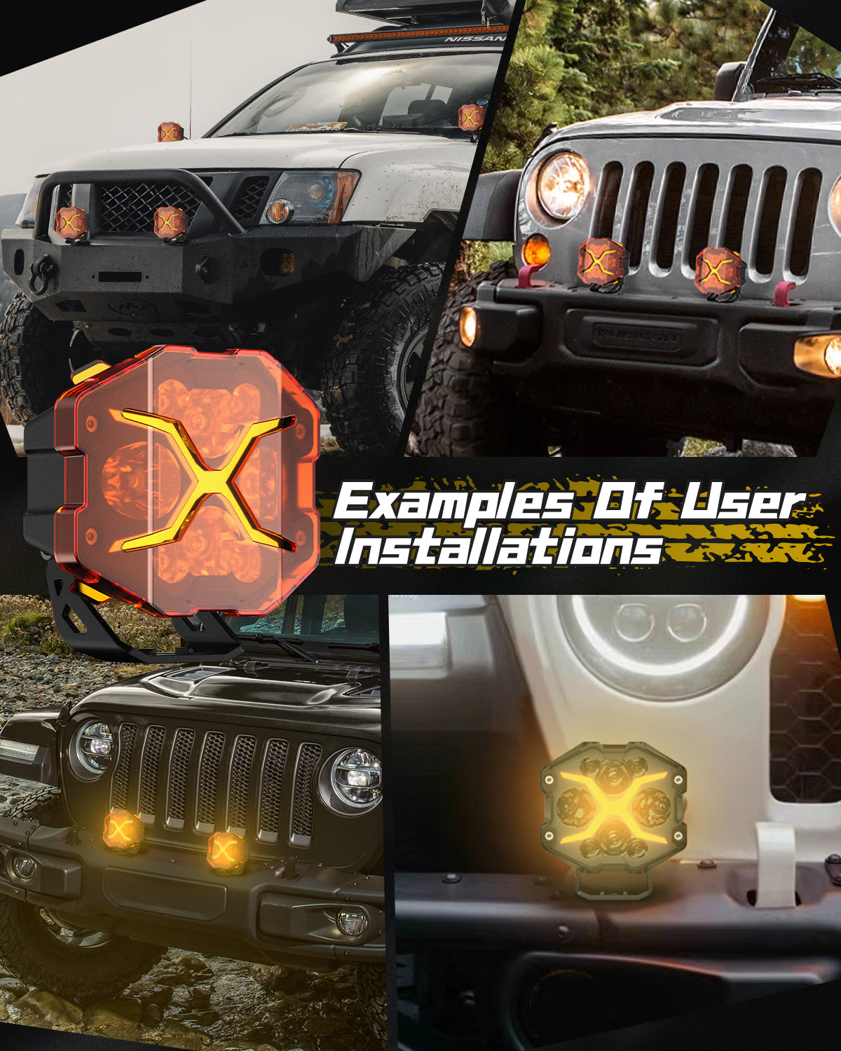 X-Series | 4-inch LED Pod Light X-Line DRL Driving Beam