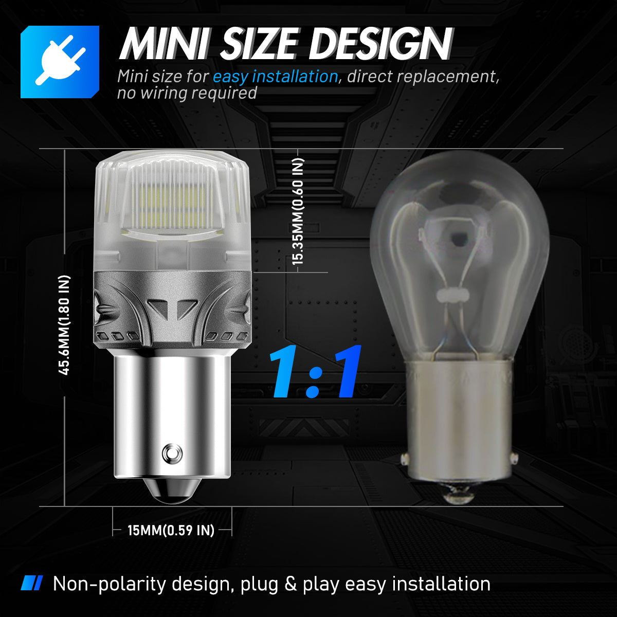 1156 small LED bulbs white-6