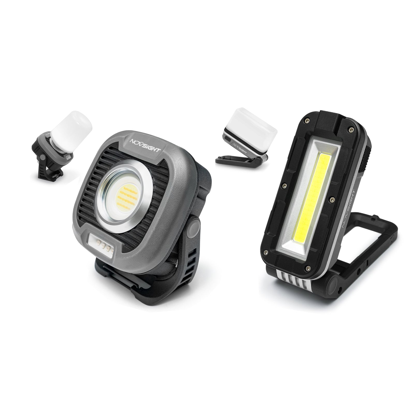 ‎Quadratisches LED-Arbeitsleuchten-Set für Camping