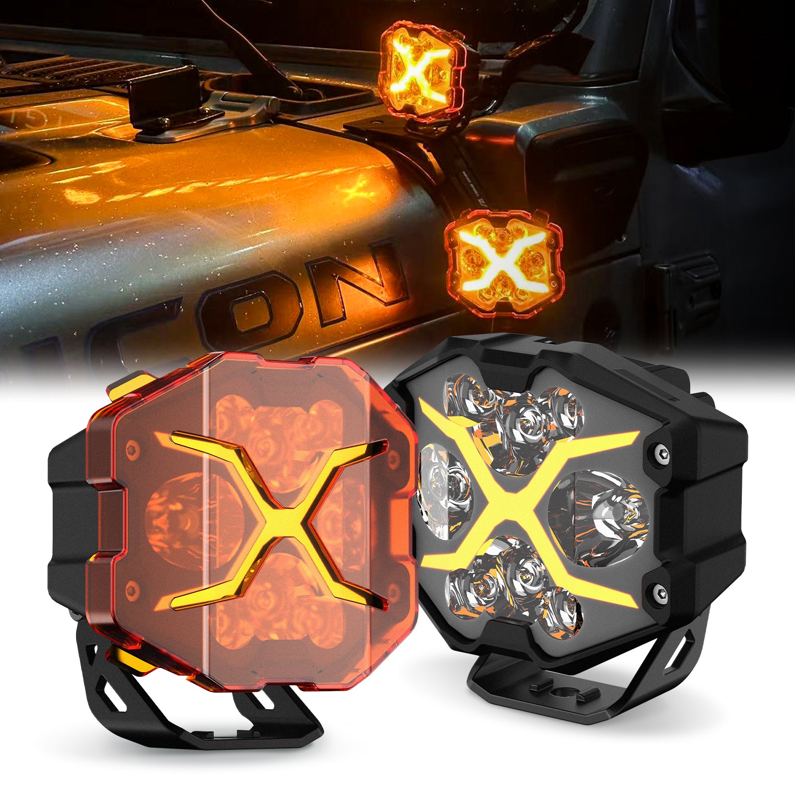 X-Series | 4-inch LED Pod Light X-Line DRL Driving Beam