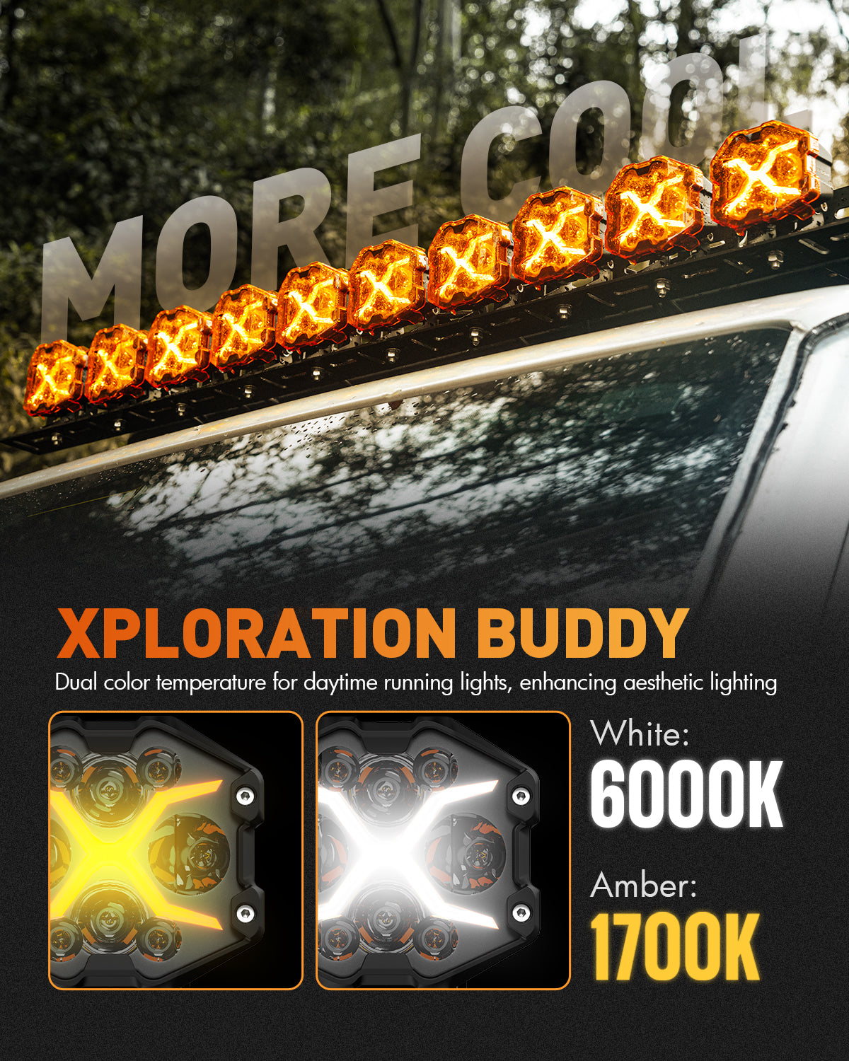 X-Series | 4-inch LED Pod Light X-Line DRL Driving Beam