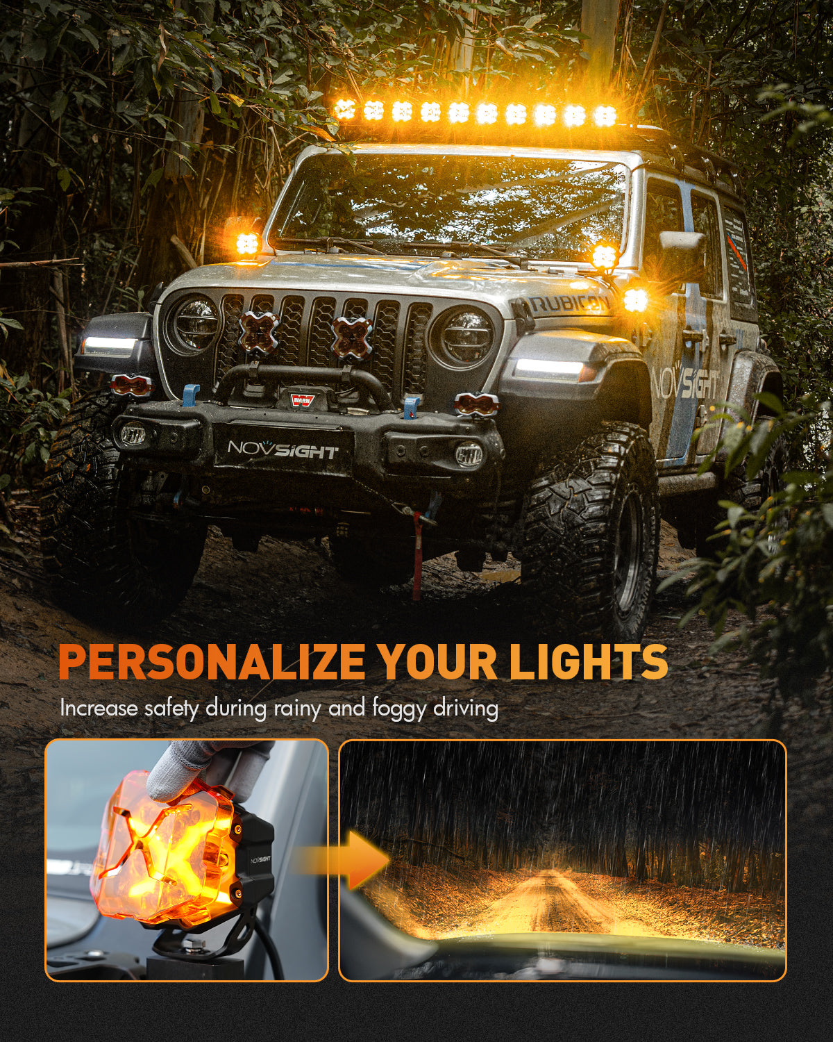 X-Series | 4-inch LED Pod Light X-Line DRL Driving Beam