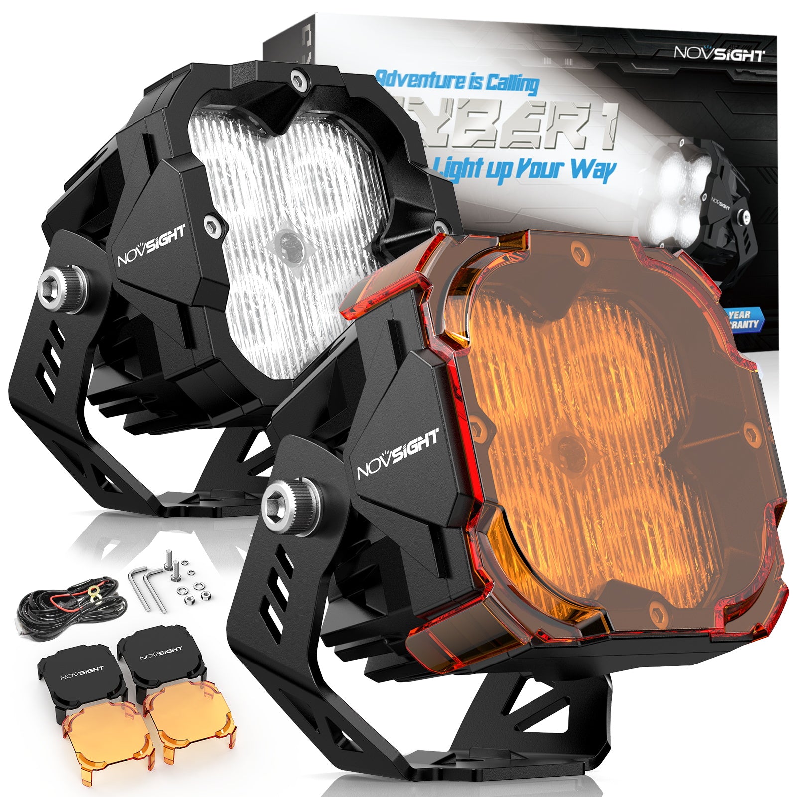 CYBER 1 Series | 3 Inch Cube Pods Off-road Auxiliary Driving Light Ditch LED Light With Harness