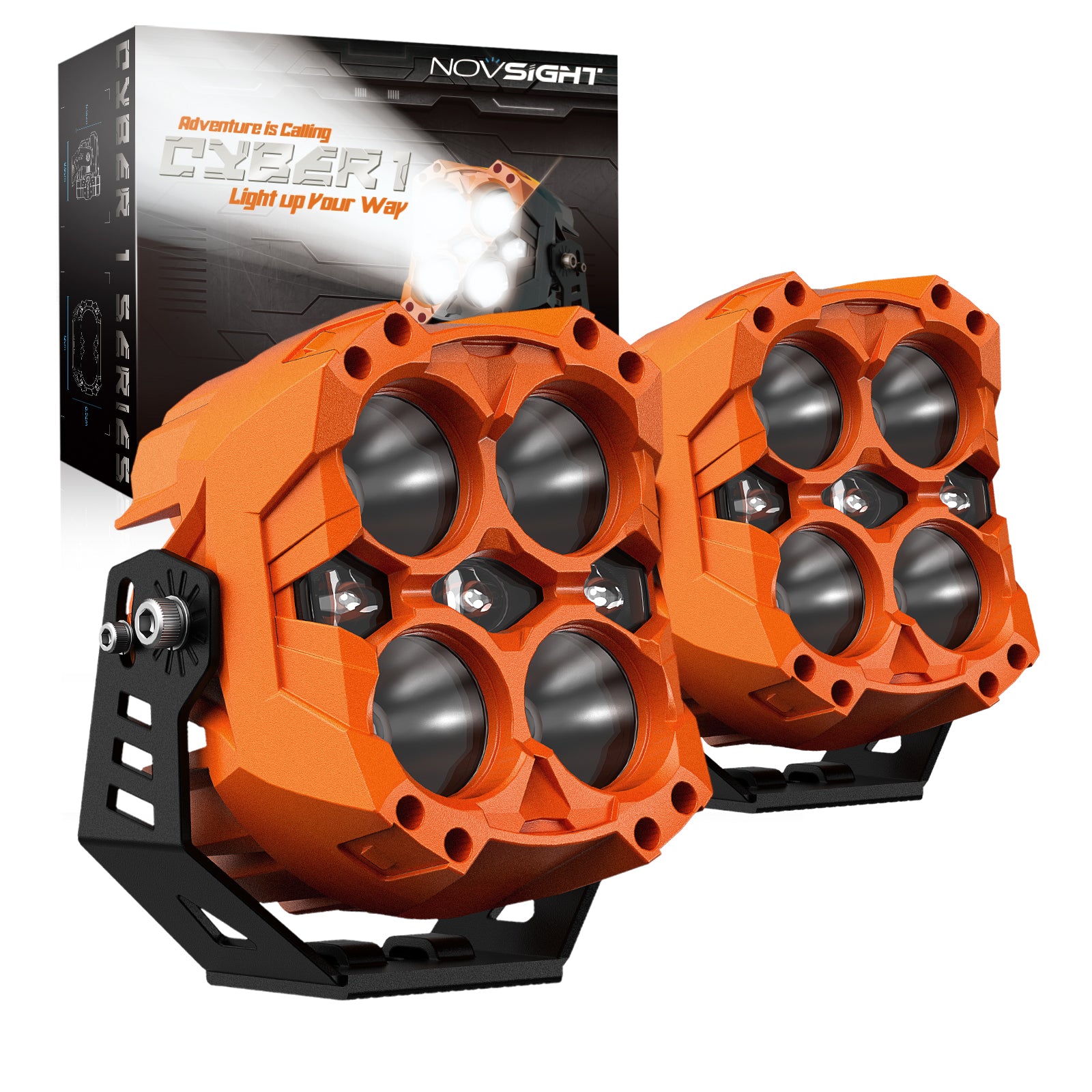 CYBER 1 Serie | 6-Zoll-LED-Pod-Leuchten Cyber ​​Orange