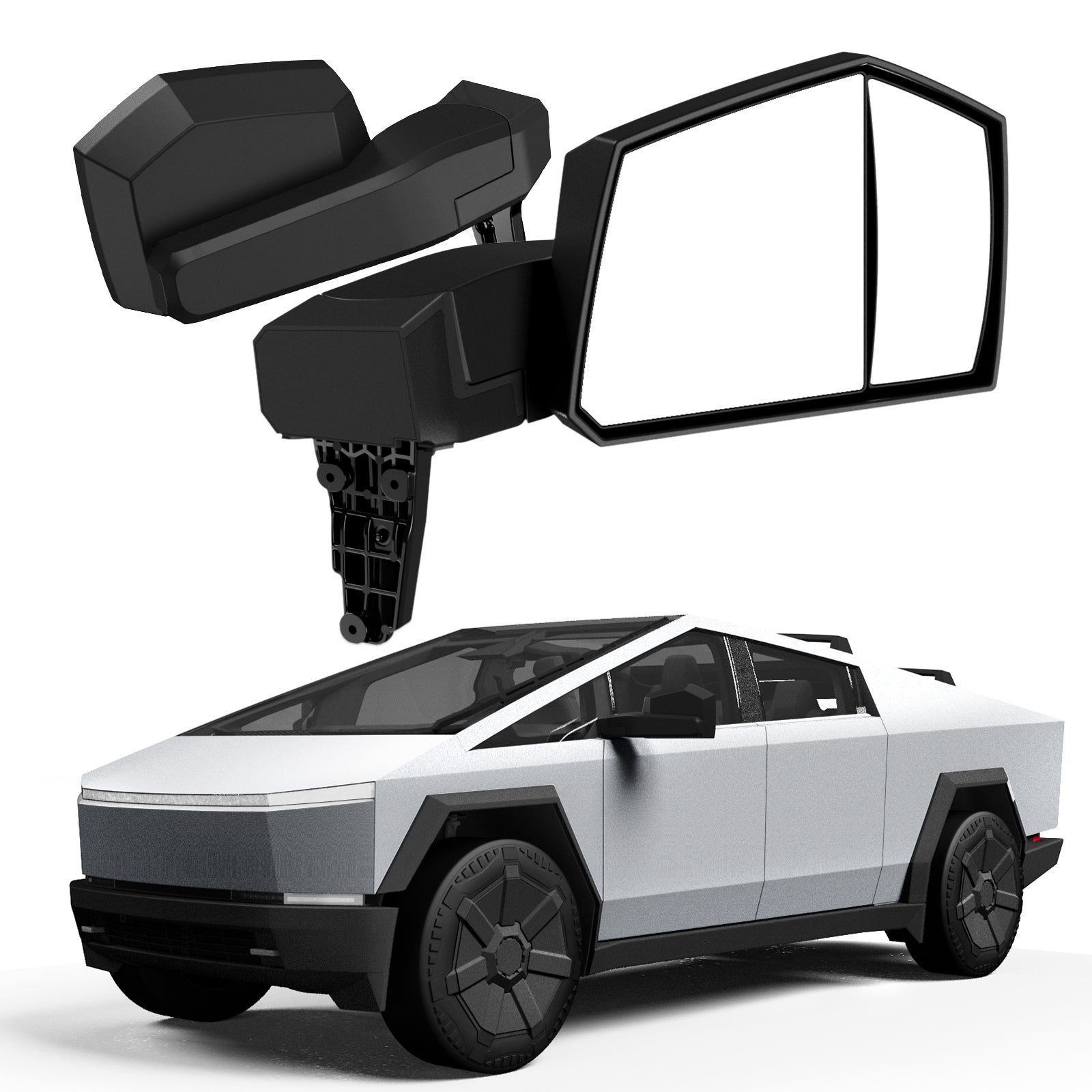 Tesla Cybertruck 90-Degree Adjustable Side Door Mirrors