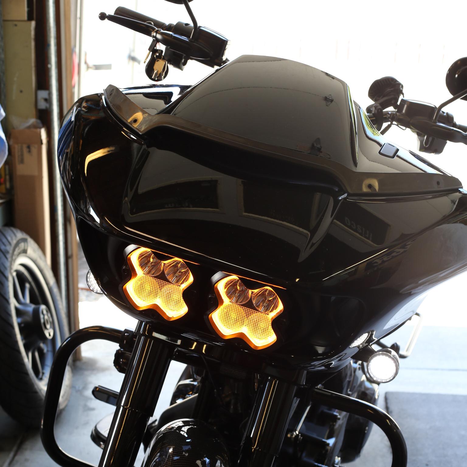 Halo LED Pod Lights Kit for Harley Motorcycles