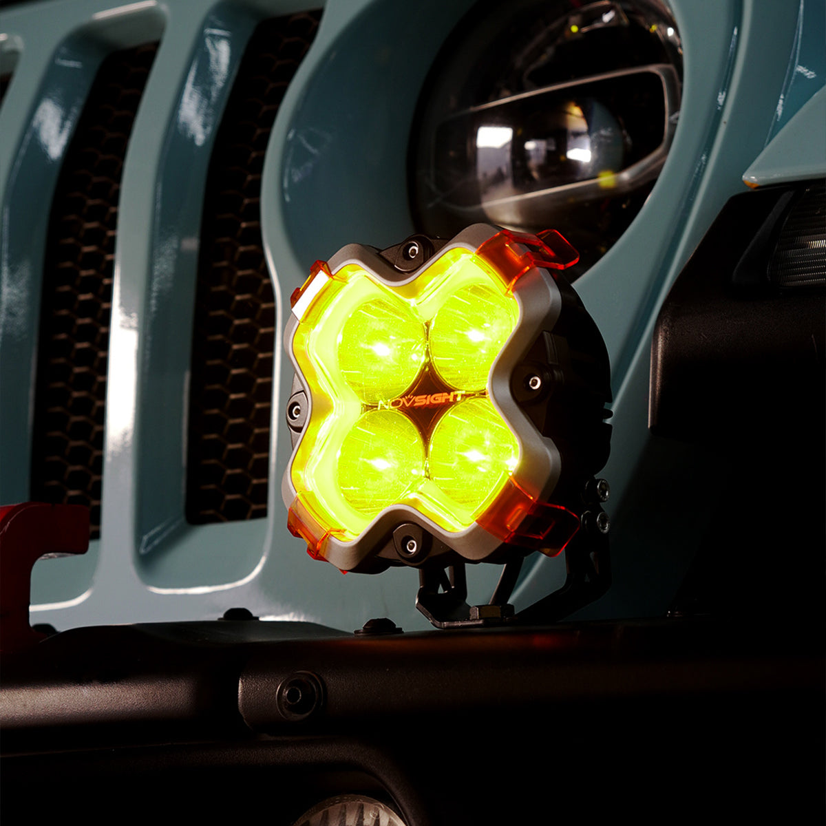 Halo 6-inch LED Pod Lights Kit for Jeep Wrangler Jeep Gladiator Jeep Mojave