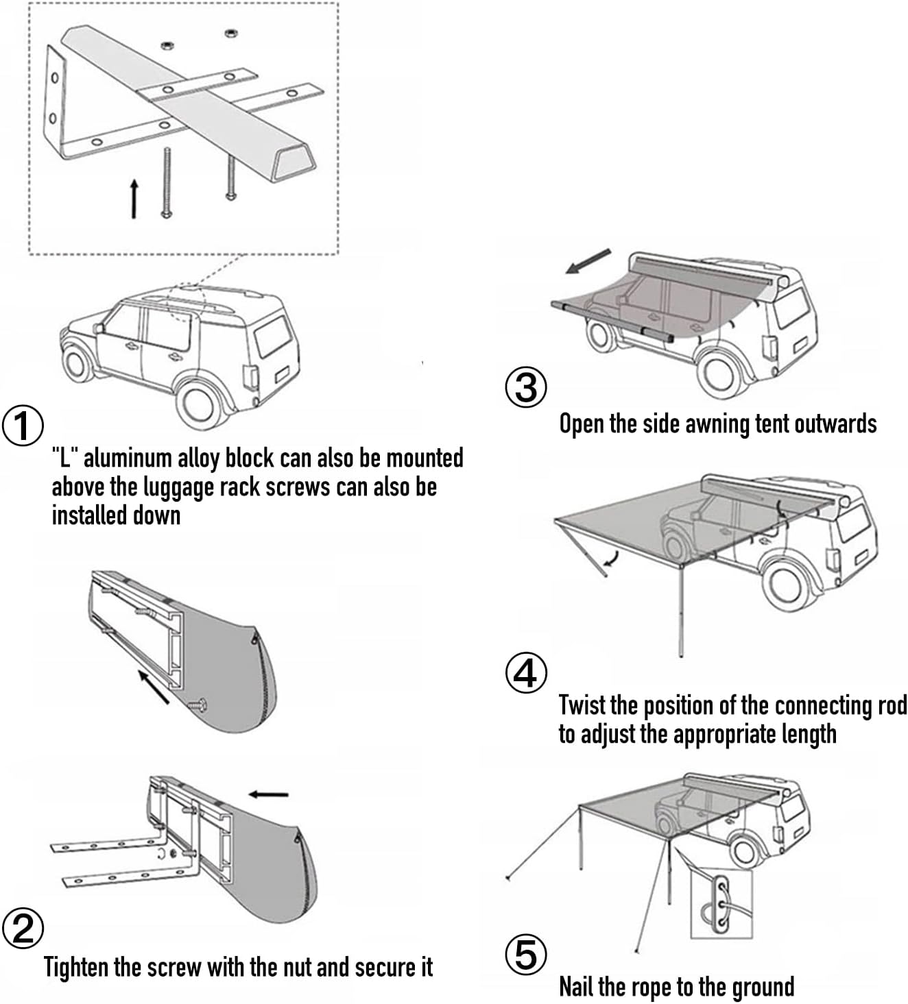 Car side hotsell awning tent