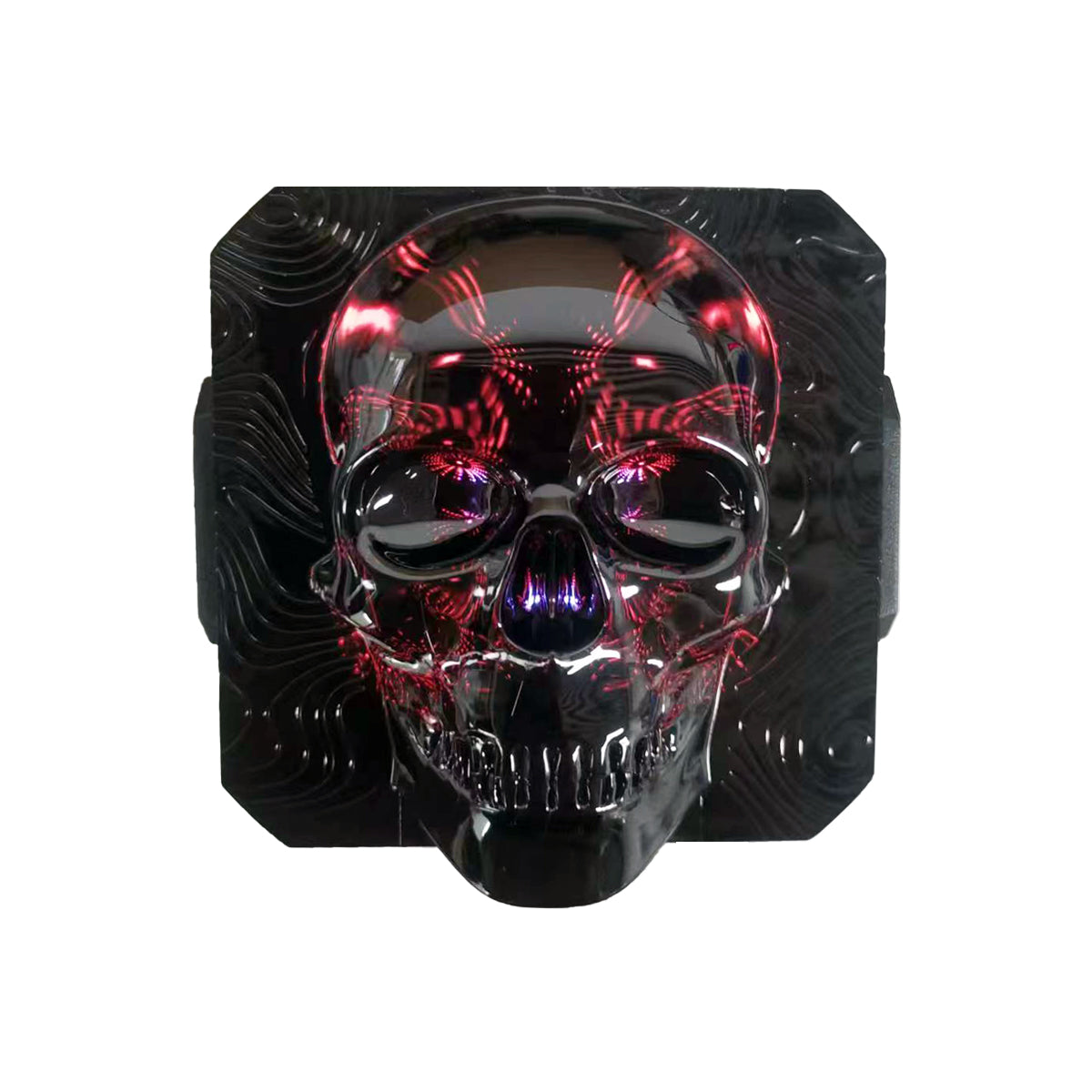 Cubierta protectora ámbar negra con luz LED CYBER de 3 pulgadas (2 unidades por juego)