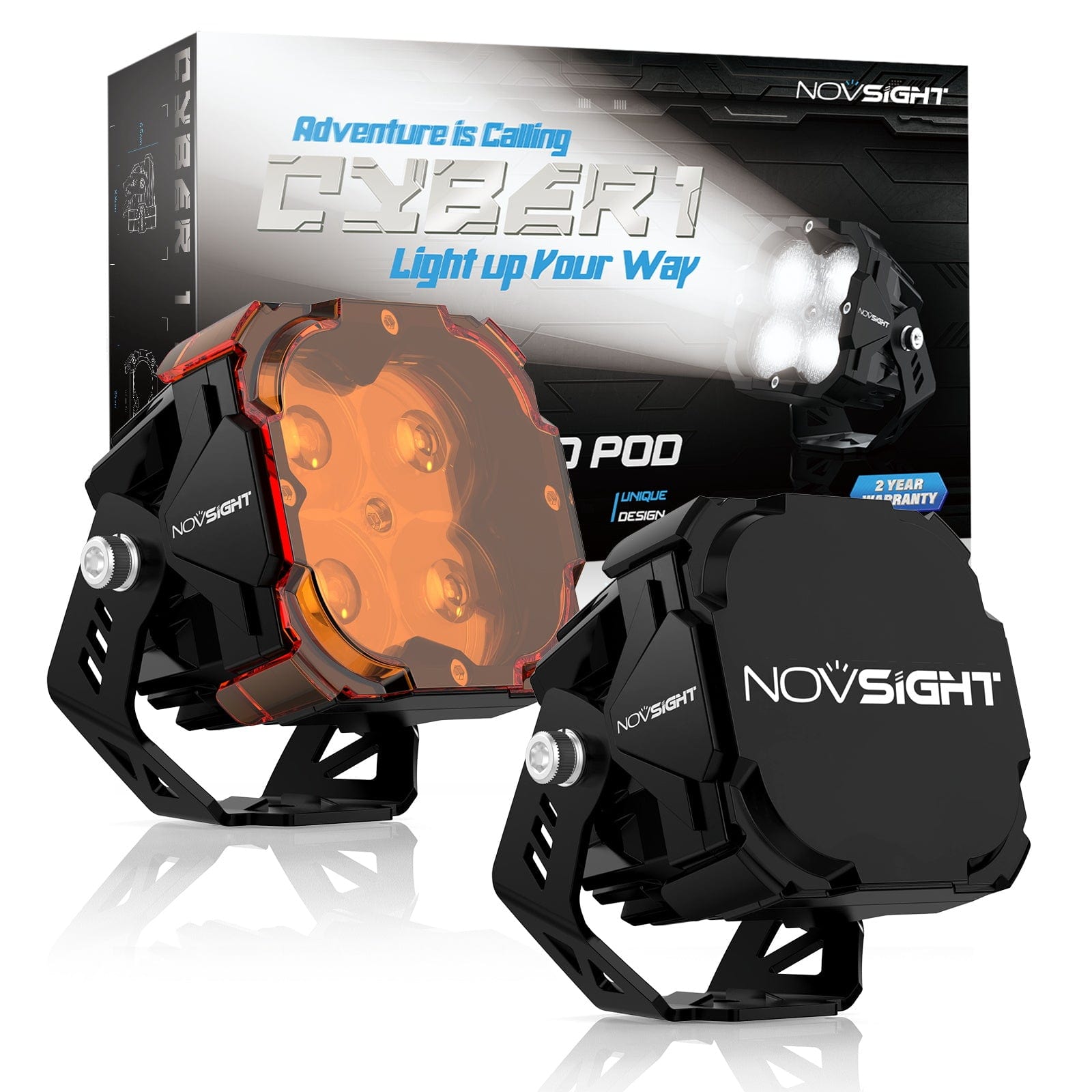 CYBER 1 Series | 3 Inch Cube Pods Off-road Auxiliary Spot Light Ditch