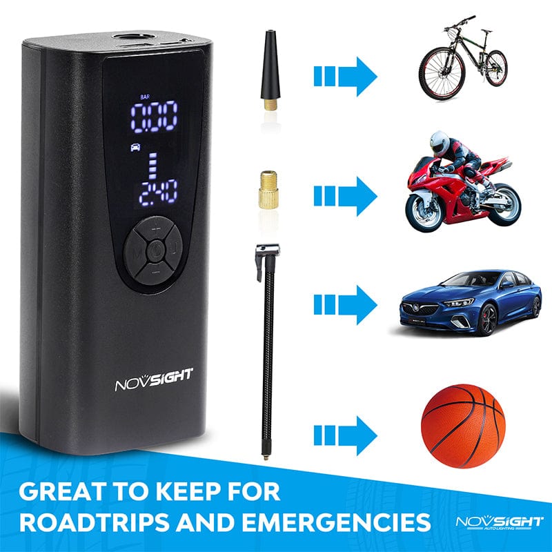 2022 Upgraded Cordless Tire Inflator Portable Air Pump for Car