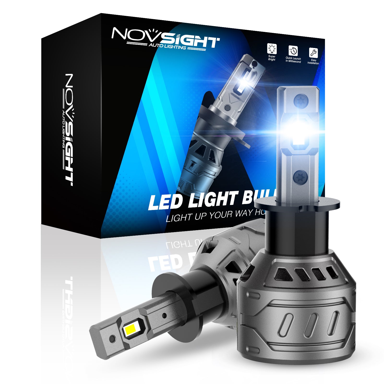 NOVSIGHT H1/H3/9005/H7/H11/H4/9006 LED Scheinwerfer Auto-Lampe